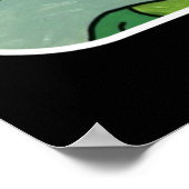 'Mid Century Mod Tropical Tiki Lounge' schilderij Poster (Hoek)