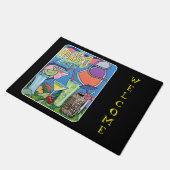 Mid Century Mod Tropical Tiki Lounge schildert op Deurmat (Schuin)