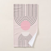 Mid Century Modern 06 Blush Roze Boho Arch Bad Handdoek (Handdoek)