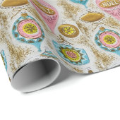 Mid Century Modern 1950's Era Kitsch Cadeaupapier (Rol Hoek)