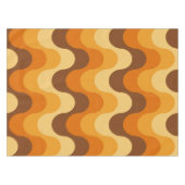 Mid Century Modern 1970s Wavy Stripe Pattern Tafelkleed (Voorkant (Horizontaal))