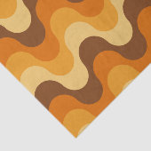 Mid Century Modern 1970s Wavy Stripe Pattern Tissuepapier (Detail)