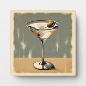 Mid Century Modern 1 Olive Martini schilderij Fotoplaat (Voorkant)