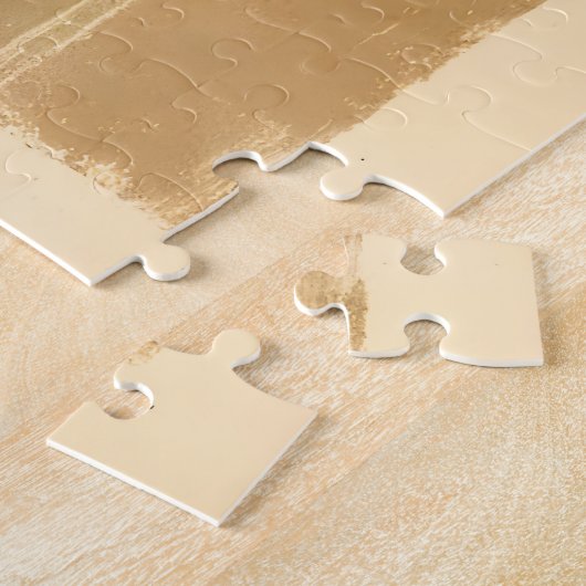 Mid Century Modern 1 Olive Martini schilderij Legpuzzel (Zijkant)