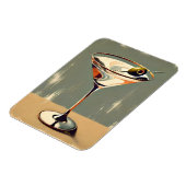 Mid Century Modern 1 Olive Martini schilderij Magneet (Linkerzijde)