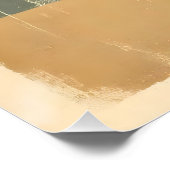 Mid Century Modern 1 Olive Martini schilderij Perfect Poster (Hoek)