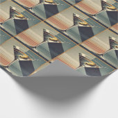 Mid Century Modern 2 Olive Martini Cocktail Hour Cadeaupapier (Hoek)