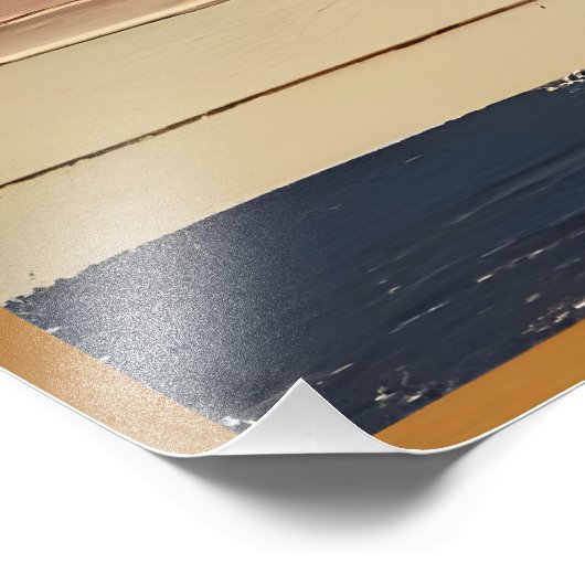 Mid Century Modern 2 Olive Martini Cocktail Hour Foto Afdruk (Hoek)