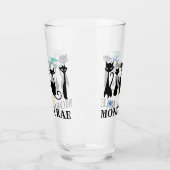 Mid Century Modern 50s zwarte katten Glas (Links)