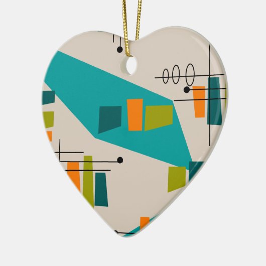 Mid-Century Modern Abstract #55 Keramisch Ornament (Links)