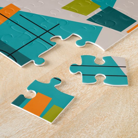 Mid-Century Modern Abstract #55 Legpuzzel (Zijkant)