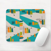 Mid-Century Modern Abstract #55 Muismat (Met muis)