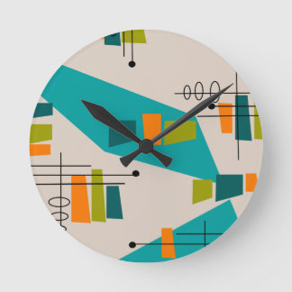 Mid-Century Modern Abstract #55 Ronde Klok