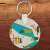 Mid-Century Modern Abstract #55 Sleutelhanger (Voorkant)