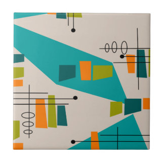 Mid-Century Modern Abstract #55 Tegeltje