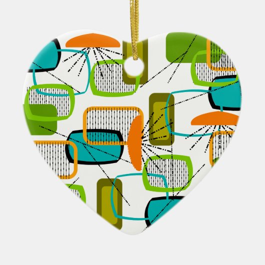 Mid-Century Modern Abstract #57 Keramisch Ornament (Voorkant)