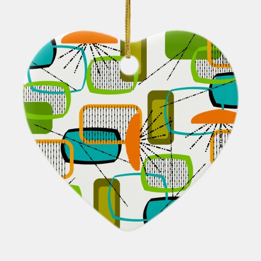 Mid-Century Modern Abstract #57 Keramisch Ornament (Achterkant)