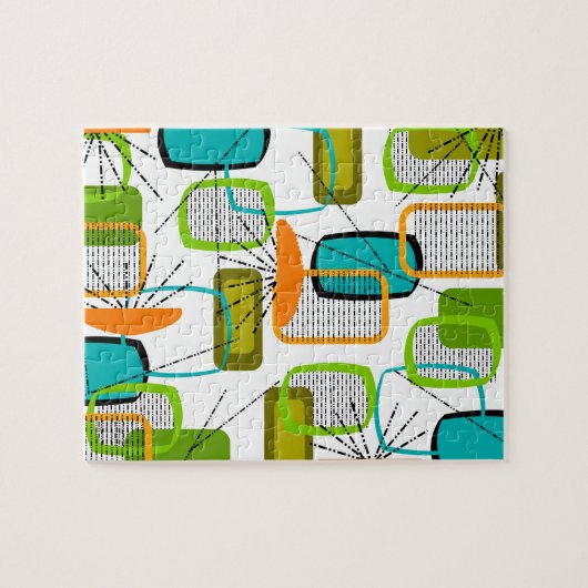 Mid-Century Modern Abstract #57 Legpuzzel (Horizontaal)