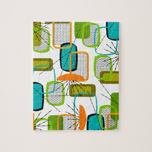 Mid-Century Modern Abstract #57 Legpuzzel (Verticaal)