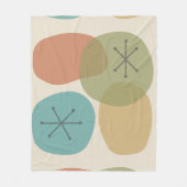 Mid Century Modern Abstract Art Rocks Fleece Deken (Voorkant)