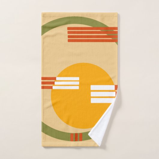 Mid-Century Modern Abstract Bad Handdoek (Handdoek)