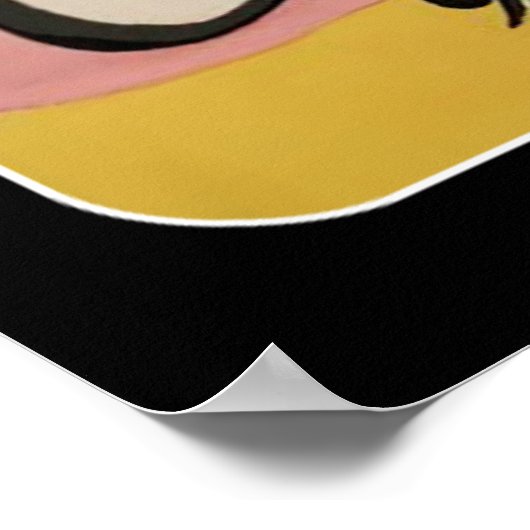 'Mid-Century Modern Abstract, Butterfly' schilderi Poster (Hoek)