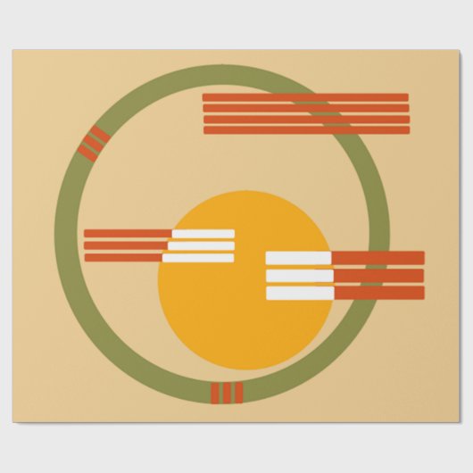 Mid-Century Modern Abstract Cadeaupapier (Vlak)