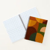 Mid-Century Modern Abstract Composition Notitieboek (Binnen)