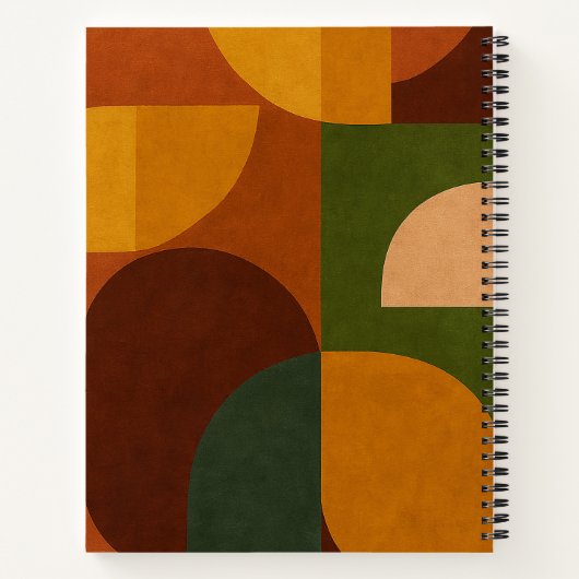Mid-Century Modern Abstract Composition Notitieboek (Achterkant)