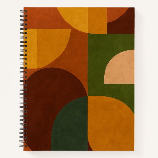 Mid-Century Modern Abstract Composition Notitieboek (Voorkant)
