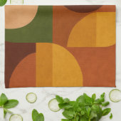 Mid-Century Modern Abstract Composition Theedoek (Gevouwen)