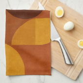 Mid-Century Modern Abstract Composition Theedoek (Quarter Fold)