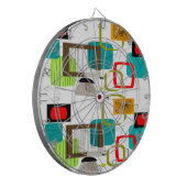 Mid-Century Modern Abstract Design Dartbord (Voorkant Links)