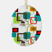 Mid-Century Modern Abstract Design Keramisch Ornament (Rechts)