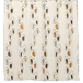 Mid Century Modern Abstract Douchegordijn (Voorkant)