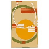 Mid-Century Modern Abstract Klein Cadeauzakje (Achterkant)