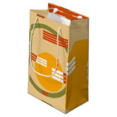 Mid-Century Modern Abstract Klein Cadeauzakje (Achterkant Gekanteld)