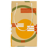 Mid-Century Modern Abstract Klein Cadeauzakje (Voorkant)