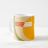Mid-Century Modern Abstract Koffiemok (Voorkant links)