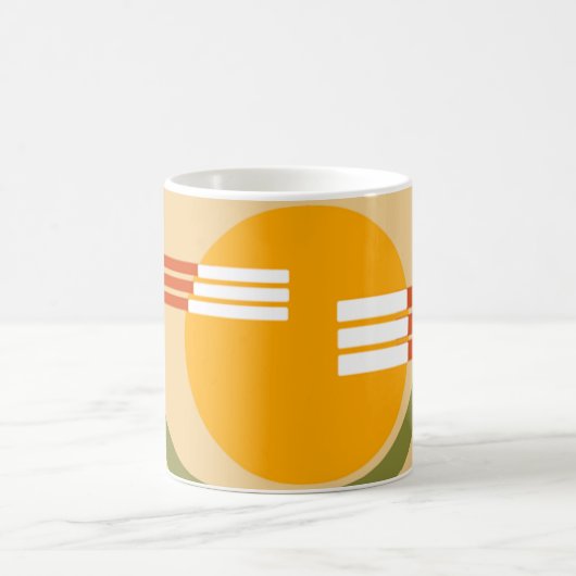 Mid-Century Modern Abstract Koffiemok (Center)