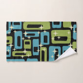 Mid Century Modern Abstract Patroon Bad Handdoek (Handdoek)