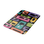 Mid Century Modern Abstract Patroon Badmat (Gekanteld)