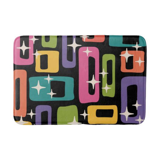 Mid Century Modern Abstract Patroon Badmat (Voorkant)