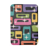 Mid Century Modern Abstract Patroon Badmat (Voorkant Verticaal)