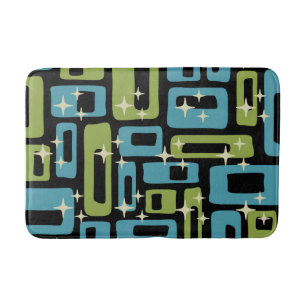 Mid Century Modern Abstract Patroon Badmat