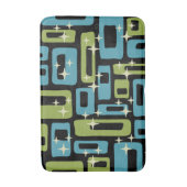 Mid Century Modern Abstract Patroon Badmat (Voorkant Verticaal)