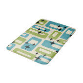 Mid Century Modern Abstract Patroon Badmat (Gekanteld)