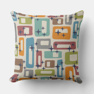 Mid-Century modern Abstract patroon Buitenkussen
