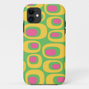 Mid-Century modern Abstract patroon Case-Mate iPhone Case