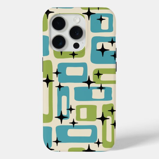 Mid Century Modern Abstract Patroon Case-Mate iPhone Case (Achterkant)